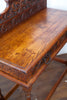Incredibly Beautiful Antique Carved Tiger Oak Console Table