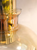 Gorgeous Iridescent Glass & Brass Hanging Pendant Light