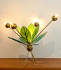 Unreal Atomic Sputnik Style Table Lamp, w/ Fibreglass Leaves