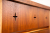 Compact & Refinished Mid Century Dresser, Unique Detailing!