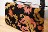 Cute 1950s Tapestry Carpet Bag w/ Leather Handle