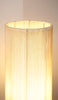 Beautiful Solid Teak Hourglass-Shaped Floor Lamp w/ Original String Shade
