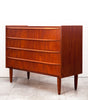 Compact Mid Century Danish Teak Dresser, Perfect for Small Spaces