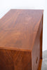 Refinished Mid Century Walnut Tall Dresser w/ Rosewood Pulls