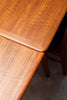 SALE! Mid Century Teak Dining Table w/ Extension Leaves, Made in Denmark