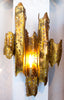 Unique Torch Cut Brass 1970s Wall Sconce Light