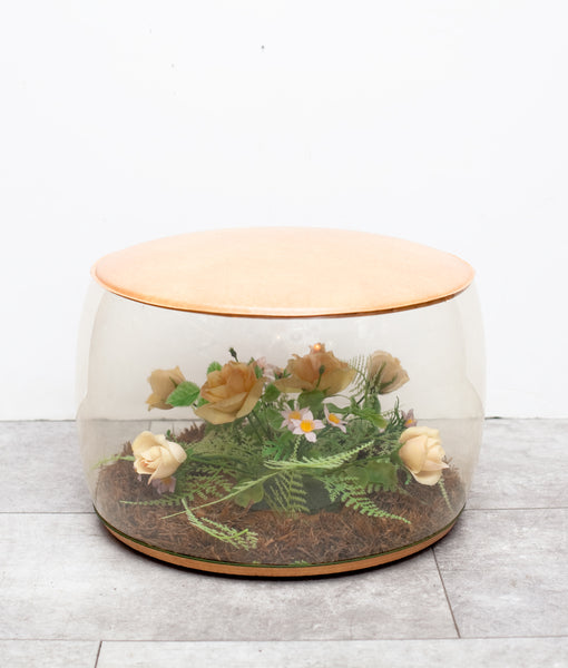 Super Sweet Hard to Find 1960s Inflatable Terrarium Footstool