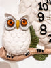 Super Sweet 1970s Ceramic Owl Clock