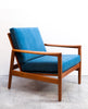 SALE! Mid Century Teak Lounge Chair, Refinished, New Upholstery