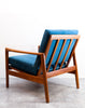 SALE! Mid Century Teak Lounge Chair, Refinished, New Upholstery