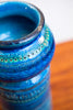 Mid Century Bitossi "Rimini Blue" Vase, Sculptural Shape
