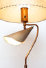 Funky 1950s Copper Floor Lamp w/ Reading Light