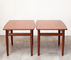 Beautiful Matching Pair of Mid Century Teak Side Tables by Grete Jalk