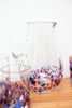 Exquisite & Fun Splatter Glass Pitcher Set by Artist David New-Small