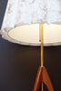 Super Cool Atomic Style Mid Century Floor Lamp w/ Fluted Shade