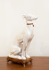Regal 1970s Porcelain Greyhound Made in Italy