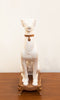 Regal 1970s Porcelain Greyhound Made in Italy