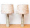 Rare Pair of Lotte Bostlund Lamps w/ Beautiful Fibreglass Shades