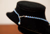 Stunning 1950s Blue Rhinestone Necklace, with Unique Pendant Design