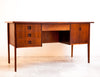 SALE! Mid Century Danish Rosewood Desk w/ Chair, Finished Back