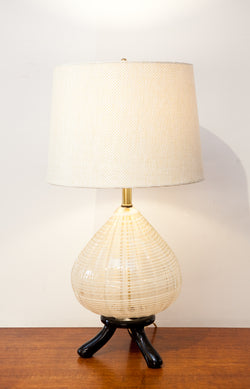 Exceptional 1950s Murano Glass Lamp by Barovier & Toso