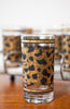 Fabulous Hard to Find 1960s Set of Animal Print Bar Glasses