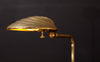 Fabulous 1970s Hollywood Regency Brass/Lucite Adjustable Shell Lamp