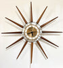 Gorgeous 1950s Starburst Clock By Snider of Canada