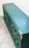 Fabulous Painted 1970s Hollywood Regency Sideboard w/ Brass Accents