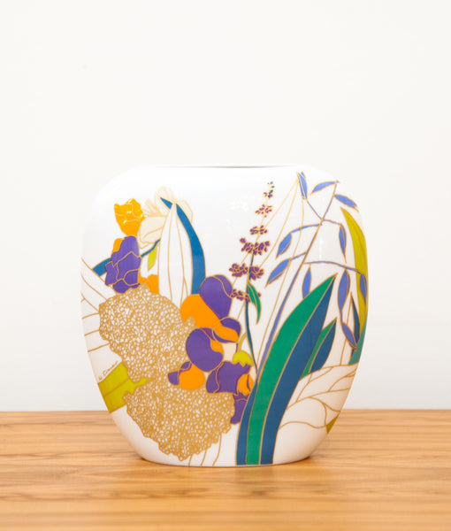 Striking 1980s Porcelain Vase by Rosenthal Germany