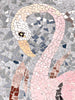 Fabulous 1950s Mosaic Tile Flamingo Art