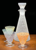 Exceptional & Rare "Party" Decanter Set by Bengt Orup for Johansfors Glasbruk