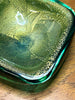 Beautiful Petite Murano Glass Dish in Emerald and Gold