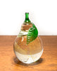 Charming Murano Glass Pear with Gold Aventurine