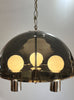 Space Age Ultra Mod Lucite & Chrome Hanging/Swag Lamp