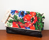 Lovely Floral Needlepoint Fold-Over Clutch Bag