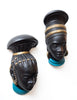 Gorgeous Pair of Chalkware Heads in Excellent Condition