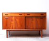 Compact Mid Century Teak Sideboard, Perfect for Cozy Spaces