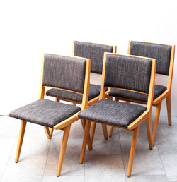SALE! Rare Set of 4 Mid Century Dining Chairs by Jens Risom for Knoll, Model 666