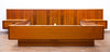 Gorgeous Mid Century Teak Platform Bed, Nightstands, & Dresser