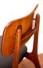 Fabulous Mid Century Danish Set of 4 Teak Shield Back Dining Chairs