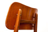 Fabulous Mid Century Danish Set of 4 Teak Shield Back Dining Chairs