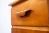Compact Refinished 1960s Sideboard, Gorgeous Grain & Design Details
