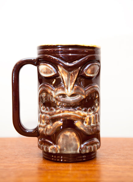 Two-Faced Tiki Mug, Made by Duncan Molds & Decorated in 1977