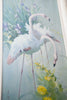 Rare Pair of Vernon Ward Flamingo Prints in Original Frames