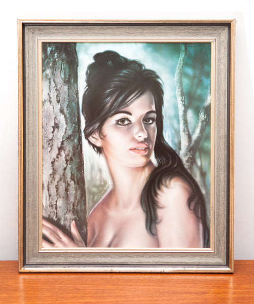 Iconic  and Large "Tina" Print by J.H. Lynch, Classic 1960s Kitsch
