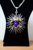 Gorgeous 1980s Mexico Sterling Silver, Brass, Copper, & Resin Aztec Necklace