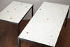 Fab 1950s Matching Set of Tile & Iron Coffee/Side Tables