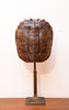 Unique Vintage Snapping Turtle Shell Lamp with Cast Iron Base