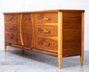 Gorgeous Refinished Mid Century Sideboard, Spectacular Grain!